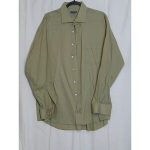 Van Heusen Flex Shirt Mens Regular Fit Long Sleeve Button Down Khaki Size XL